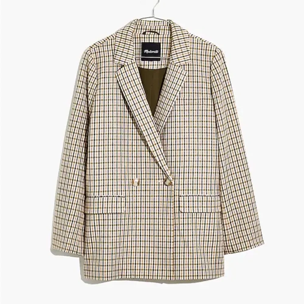 Madewell Dorset Blazer in Albermarle Plaid Size Large - Picture 4 of 11